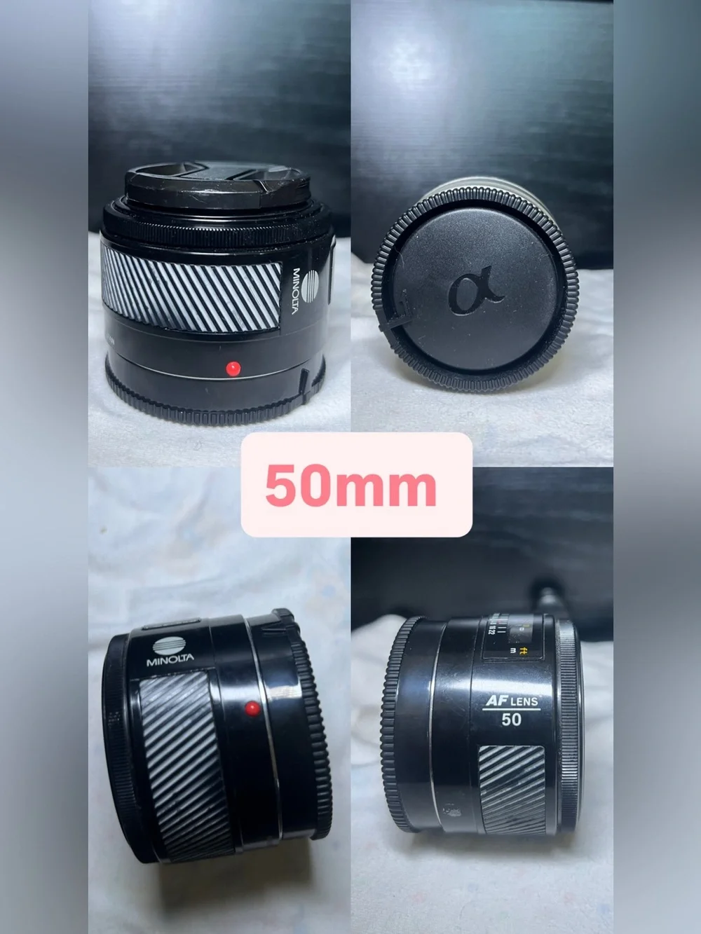📸Minolta Maxxum AF Lens Bundle-28-85mm (3.5), 50mm (1.4), and 70-210MM (4.5)